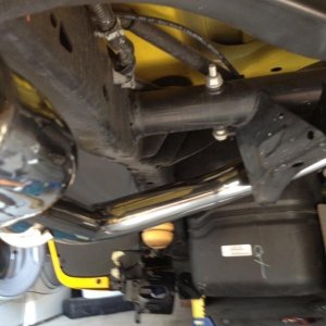 Polished exhaust
