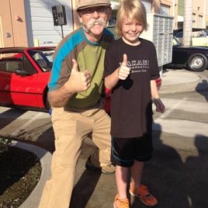 Conner with Dennis Gage