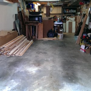 Unloading, cleared garage to make room