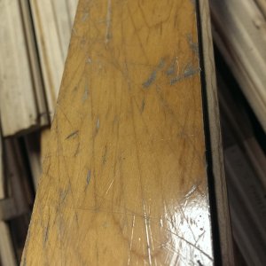 Surface finish of most boards, dirty and scuffed