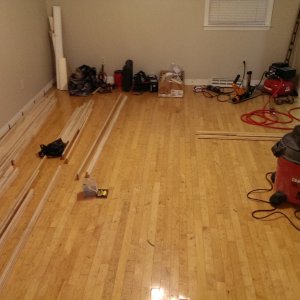 Done! with floor in first room