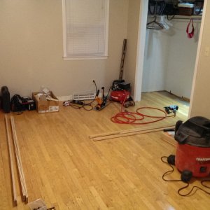 Done with room, now need to start cleaning things up
