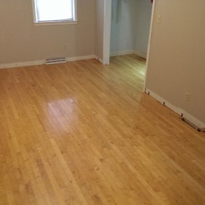 All cleaned up ready to start by moving furniture from next room in.