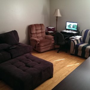 Moved into first room, nice and cozie