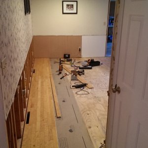 First couple of rows in second room