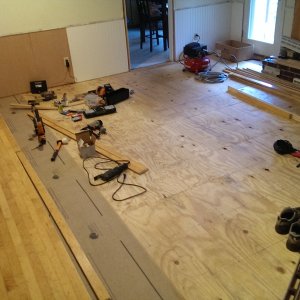 First couple of rows in second room