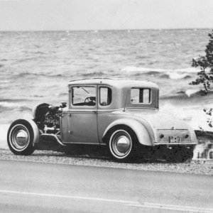 Snoopy the hotrod Model A
