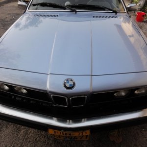 1976 Ice Blue BMW 630 CSI by Sharkpolitur