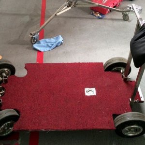 Mike Phillips breaks his robot leg while shooting Autogeek TV Commercial