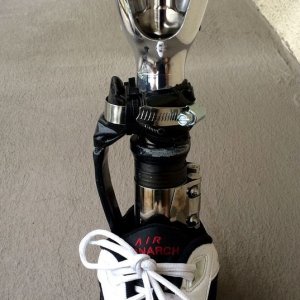 Mike Phillips breaks his robot leg while shooting Autogeek TV Commercial
