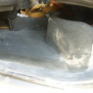left rear footwell
