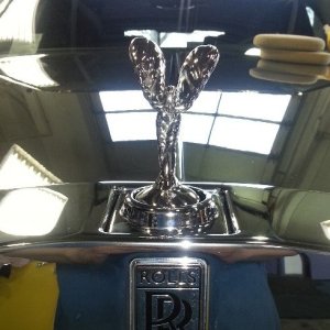 Polishing a Rolls Royce