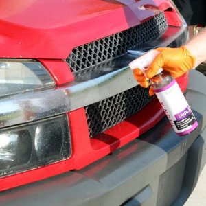 002 Red Chevy Avalanche Detail Class at Autogeek with Mike Phillips