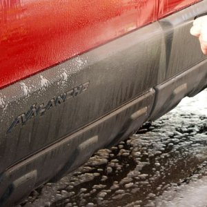 002 Red Chevy Avalanche Detail Class at Autogeek with Mike Phillips