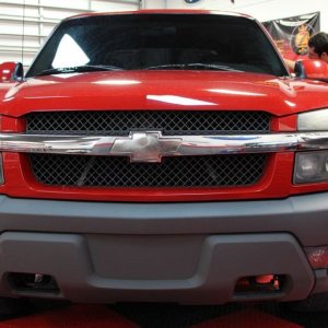 002 Red Chevy Avalanche Detail Class at Autogeek with Mike Phillips