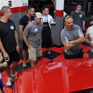 002 Red Chevy Avalanche Detail Class at Autogeek with Mike Phillips
