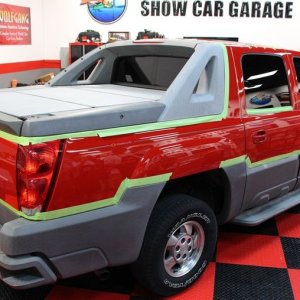 002 Red Chevy Avalanche Detail Class at Autogeek with Mike Phillips
