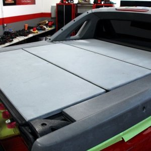 002 Red Chevy Avalanche Detail Class at Autogeek with Mike Phillips