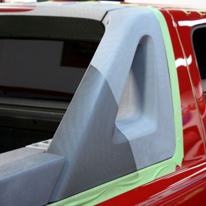 002 Red Chevy Avalanche Detail Class at Autogeek with Mike Phillips