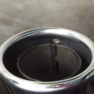 Exhaust Tip - After Cleaning