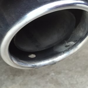 Exhaust Tip - Before Cleaning