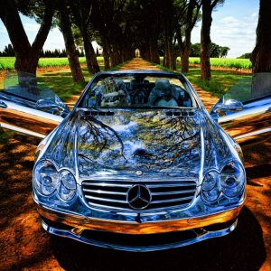 mercedes chrome paint tuning