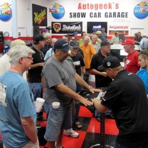 Competition Ready TV Show Shirt Signing at Autogeek