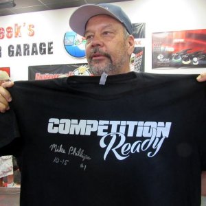 Competition Ready TV Show Shirt Signing at Autogeek