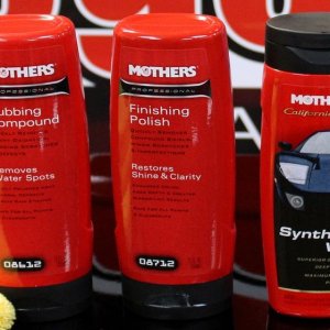 Mothers Rubbing Compound Finishing Polish FX Wax
