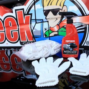 Microfiber Gloves and Polish used on Brushed Nickel on Competition Ready TV