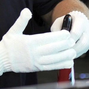 Microfiber gloves used on Competition Ready TV show?