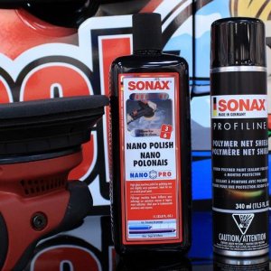 FLEX XFE7 Orbital Polisher SONAX Nano Polish PNS Polymer Net Shield