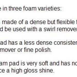 5.5" SUPER THIN FOAM PAD OPTIONS for your Dual Action Polisher
