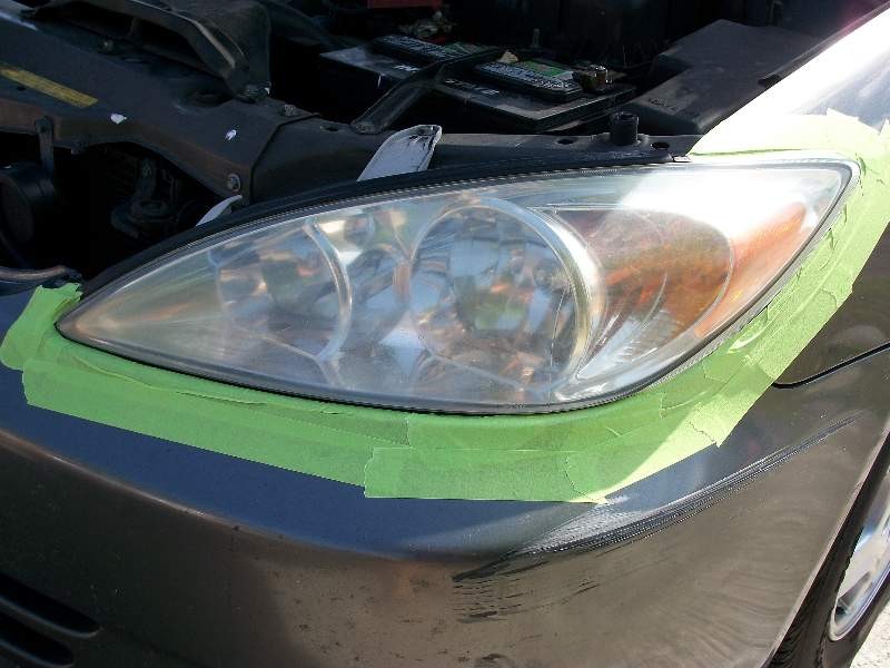 '03 Camry Headlight Restoration