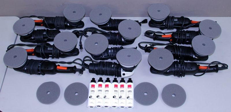 12 Rupes Bigfoot Polishers and the NEW UHS ready to go!