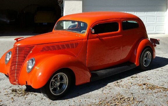 1937 Ford Slantback Wetsanding Project Mike Phillips