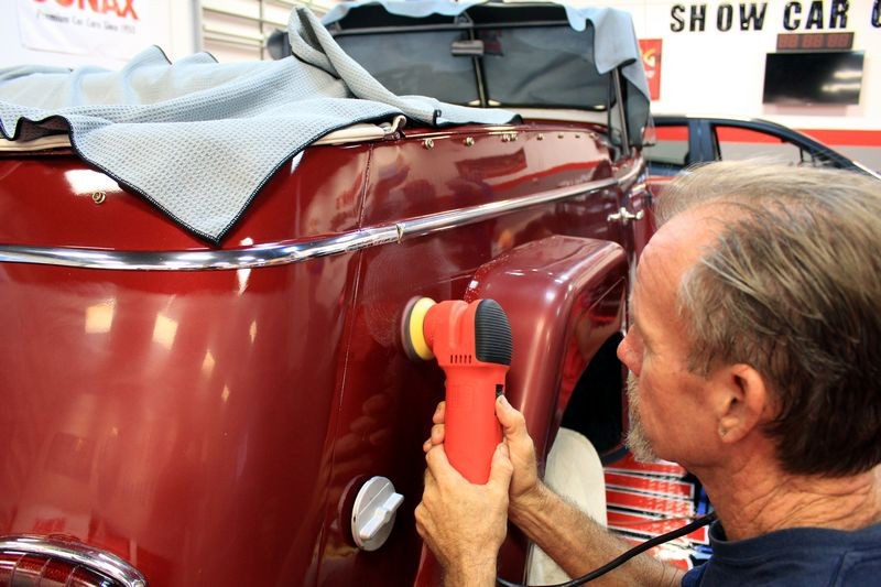 1948 Willys Jeepster Wetsanding Class at Autogeek with Mike Phillips