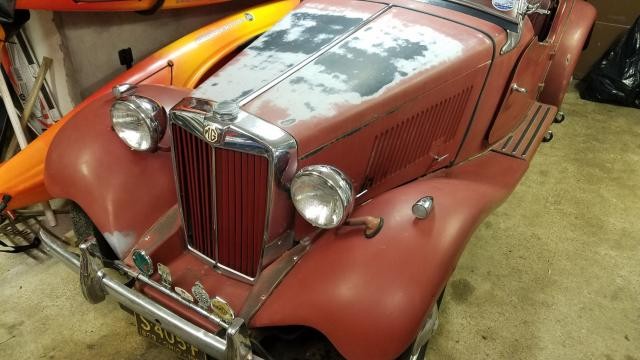1953 MGTD Restore original paint Meguars Number 7 Mike Phillips