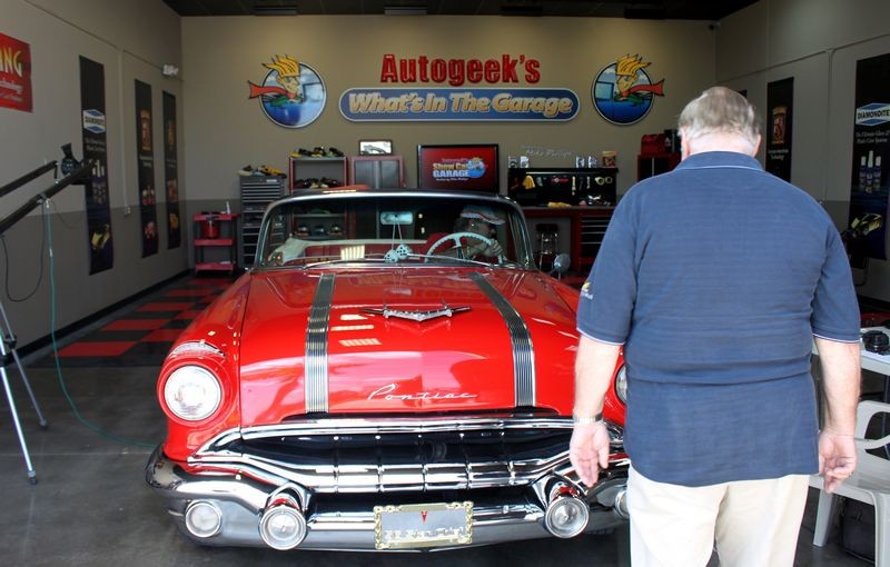1956 Pontiac Star Chief on Autogeek's What's in the Garage with Mike Philli