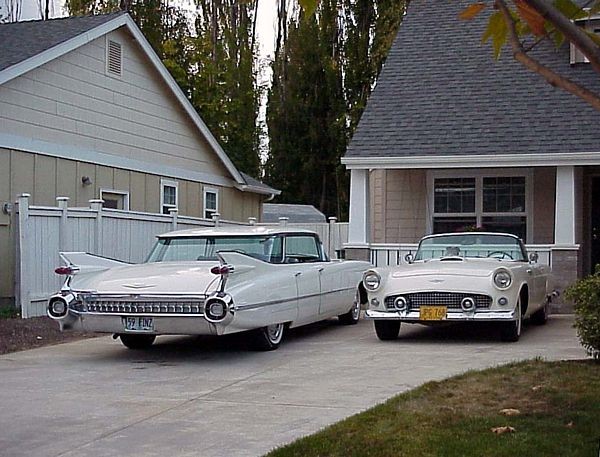 1959 Cadillac 1956 Ford Thunderbird tbird Albany Mike Phillips