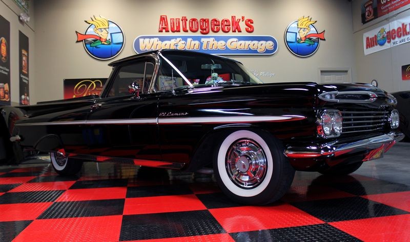 1959 El Camino with liquid wet black paint by Mike Phillips