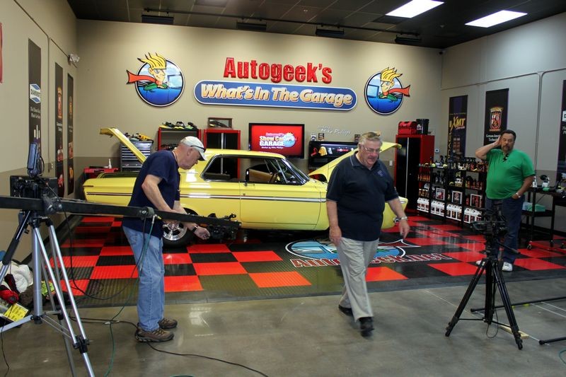 1963 Plymouth Fury Burning Out on What's in the Garage TV Show with Mike Ph