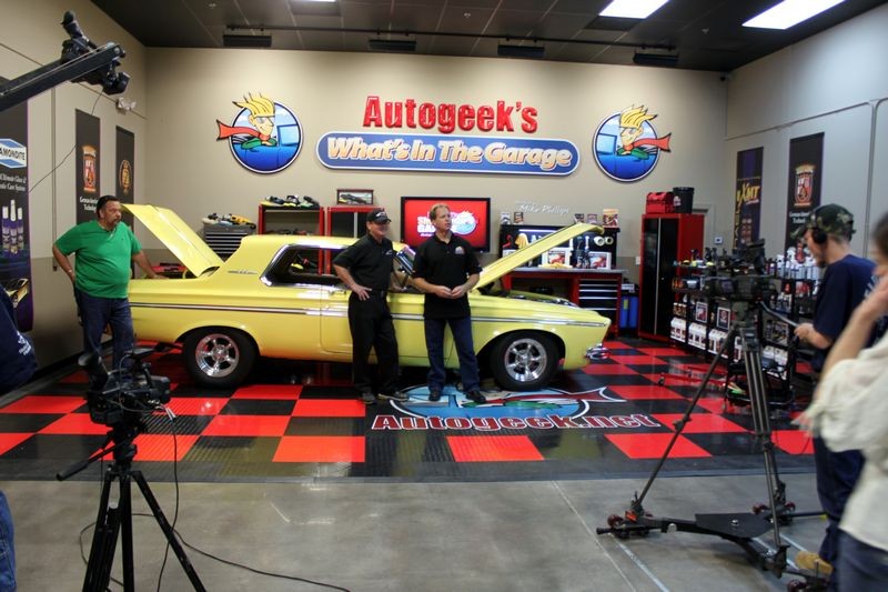 1963 Plymouth Fury Burning Out on What's in the Garage TV Show with Mike Ph