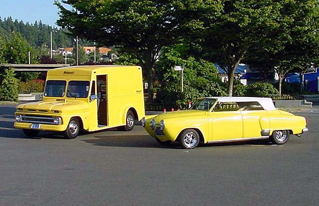 1966 Milk Truck 1950 Studebaker Starlight Coupe