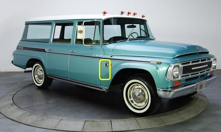 1968 Travelall Gas Stain