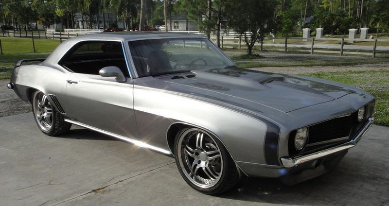 1969 Camaro with graphics painted UNDER the clear coat