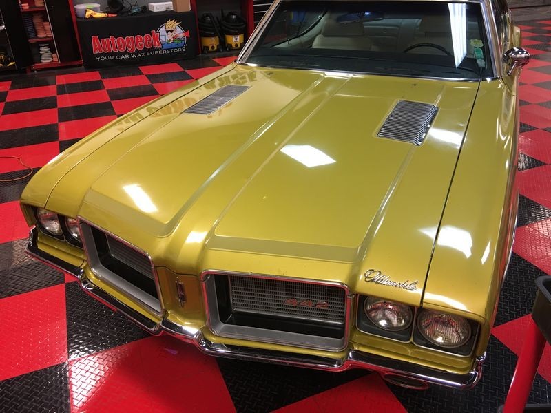 1972 Oldsmobile 442 with the original factory single stage metallic paint