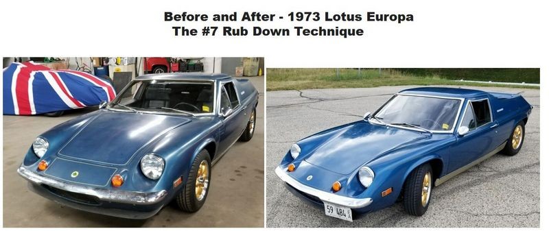 1973 Lotus Europa Meguiars 7 Rub Down Mike Phillips