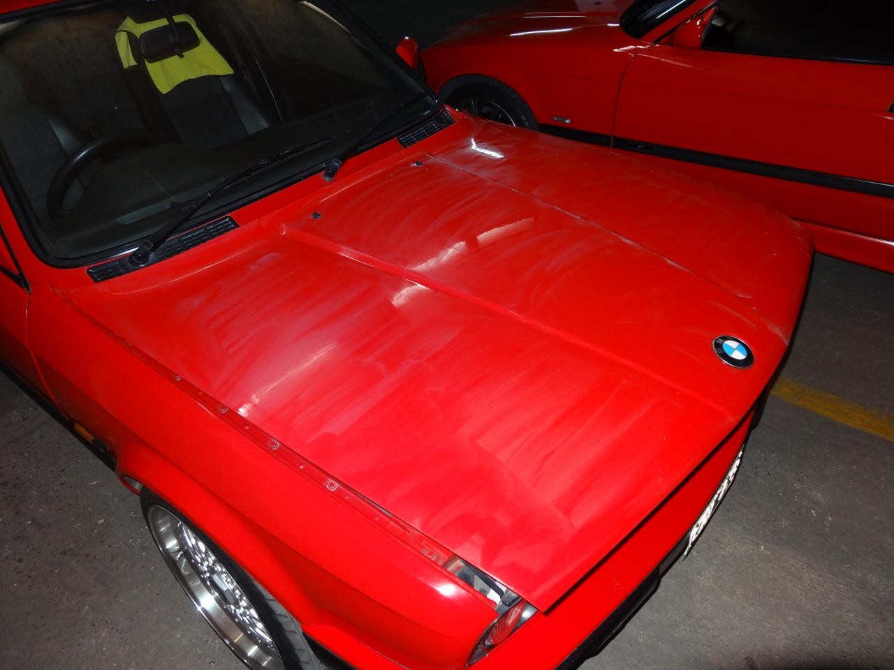 1990 BMW 318i single stage red paint restoration. My first detailing. 03