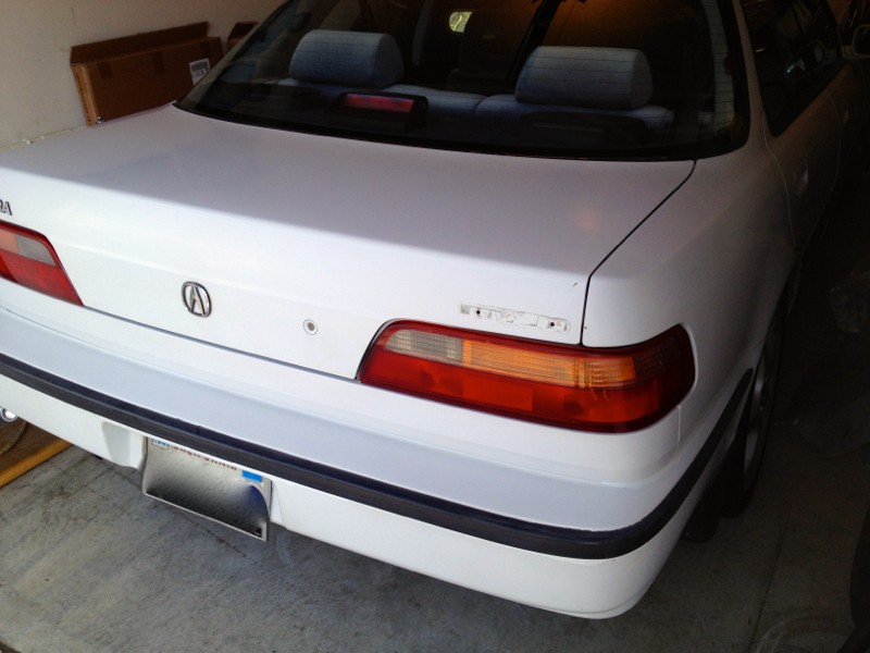 1992 Acura Integra Rear After